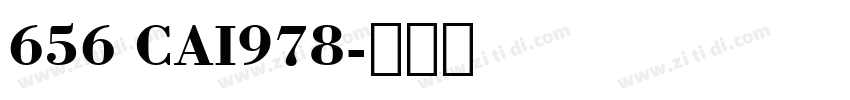 656 CAI978字体转换
